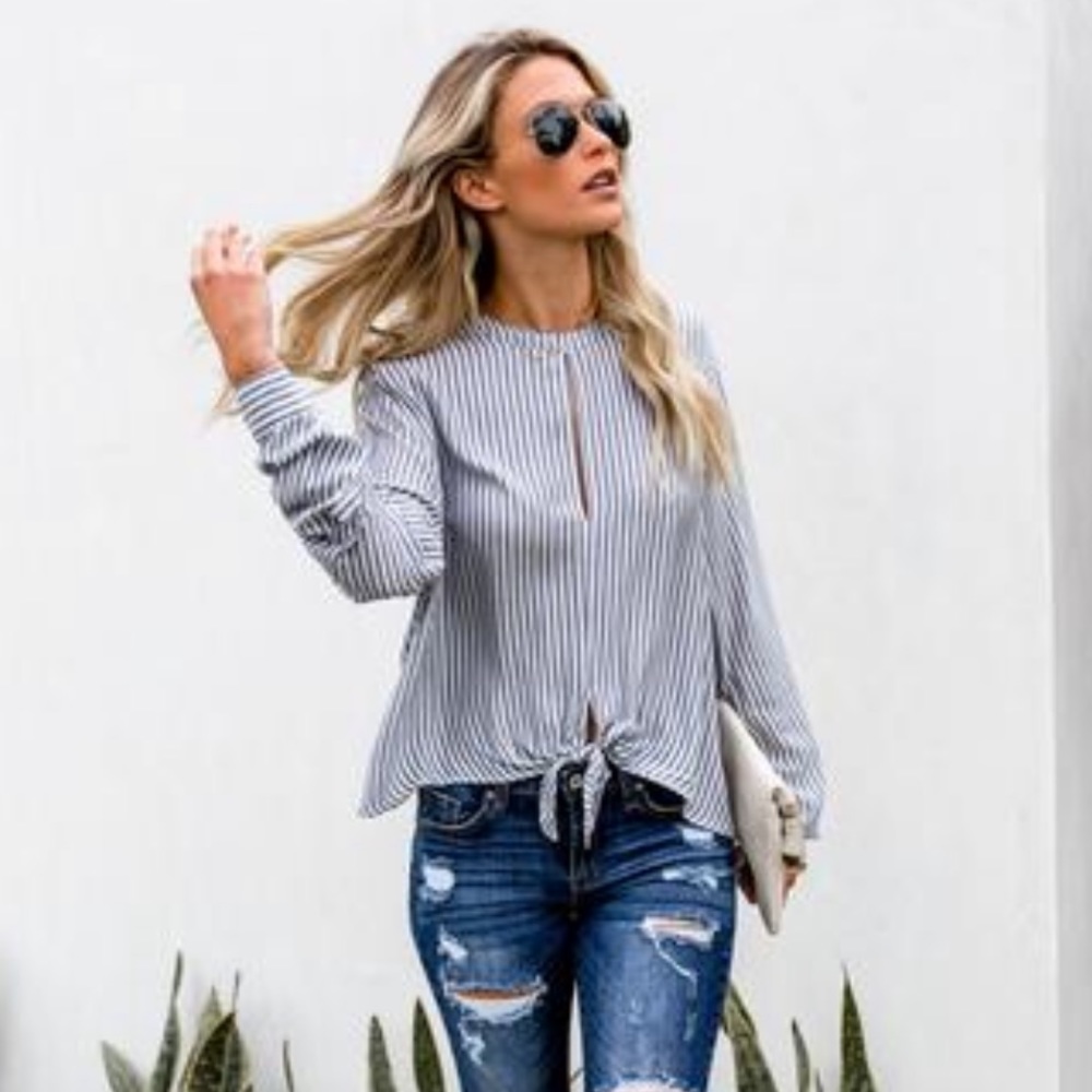 Vici Collection Striped Top